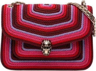 Bulgari Pre-owned Vintage Schoudertas - Dames - Vintage Schoudertas - Roze - ONE Size - Polyester - Vintage