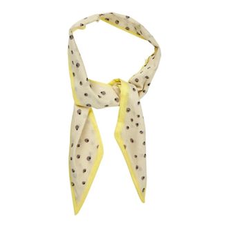 Lollys Laundry DotLL Scarf - Dames - Accessoires - Geel - Maat: ONE Size Katoen