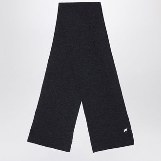 K-Way Etienne Black Wool Scarf