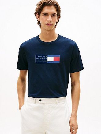 Tommy Hilfiger Logo Jersey Crew Neck T-Shirt