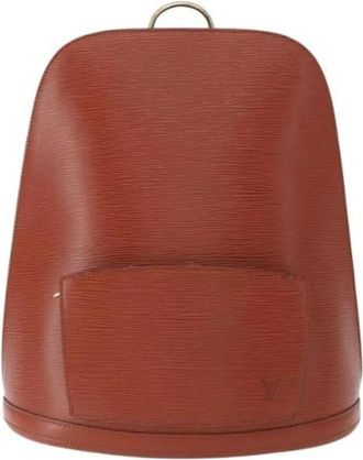 Louis Vuitton Pre-owned Gobelins rugzak - Dames - Vintage Rugzakken - Bruin - ONE Size - Leer - Vintage