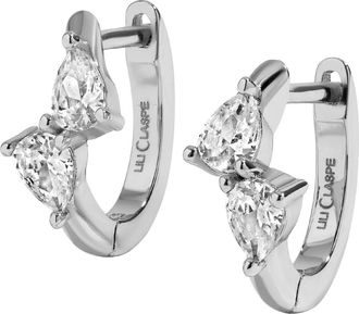 Lili Claspe Bryn Huggie Earrings in Silver at Nordstrom