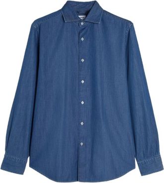 Aspesi Tracy Denim Shirt - Heren - Spijkeroverhemden - Blauw - L - Denim - Overhemden