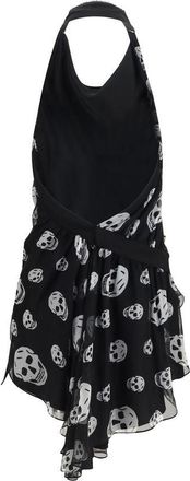 Alexander McQueen Womens Black Silk Scarf Clothing
