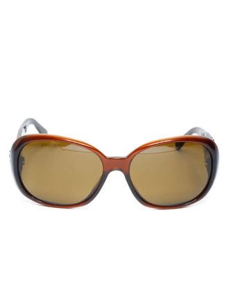 Chanel 2000s Camellia sunglasses - Brown