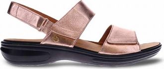 Revere Comfort Shoes Womens Como Adjustable Slingback Sandal In Rose