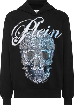 Philipp Plein Hoodie Gradient Skull - Heren - Hoodies - Zwart - S - Katoen - Hoodies & sweatvesten