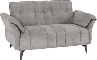 Seconique Amalfi 2 Seater Sofa - L83 x W156 x H86 cm - Grey Fabric