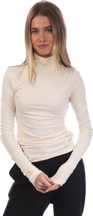 Diesel Damestop met Schildpadhals in Wit