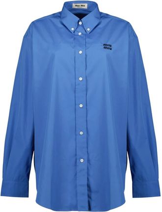 Miu Miu Mujer, Blusas y Camisas, Azul, Talla: S