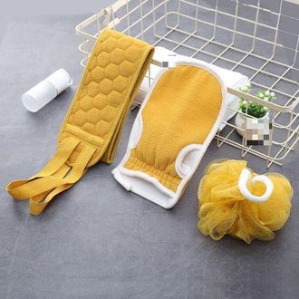 OEM Two Sets Available: Back Shower Set, Shower Belt, Shower Gloves, Back Massager, Suitable For Men And Women, Scrubbing Towel, Bath Sponge, Thickened Co
