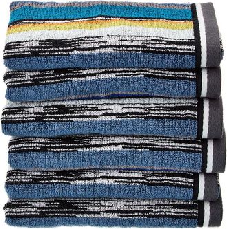 Missoni Home Set Of 6 Wooden Hand Towels