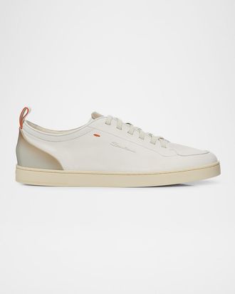 Santoni Men & apos;s Off Duty Leather Low-Top Sneakers