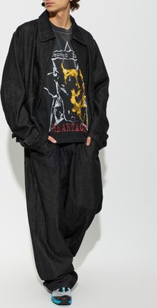 Represent T-shirt With Colorful Print, Mens, Black