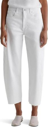 AG - Adriano Goldschmied Womens AG Jeans Hattie Gallery White Cropped High Rise Wide-Leg DDR2252
