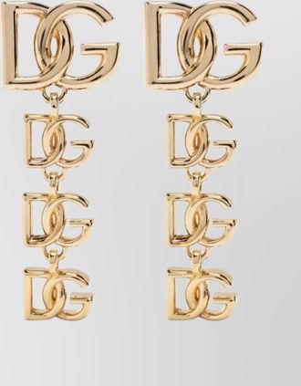 Dolce & Gabbana logo drop earrings