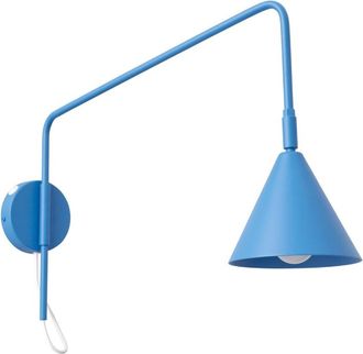 Sollux Lighting Aplique de pared azul claro acero alt. 30 cm