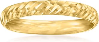Canaria Canaria 10kt Yellow Gold Diamond-Cut Ring
