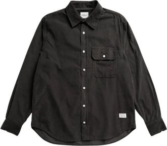 Norse Projects Camicia Micro Corduroy Kongshoved Relaxed - - Shirts - Uomo - Grigio - M