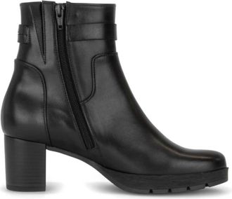 Gabor Artikel 8030.02.003 Enkellaars - Dames - Laarzen met Hak - Zwart - 37 1/2 EU - Leer - Schoenen