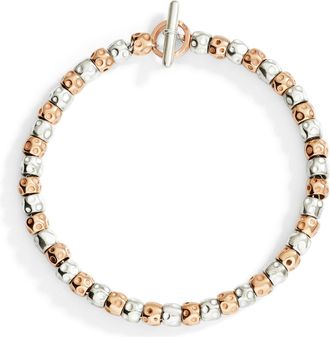 Dodo BRACCIALE GRANELLI ARGENTO & ORO ROSA