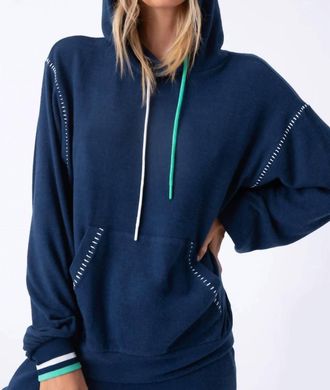 PJ Salvage Ocean Breeze Hoodie In Navy