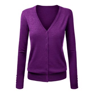 Generic Cropped Cardigans for Women UK Casual V Neck Thermal Outerwear Solid Comfortable Knit Draped Sweater-Cardigan Fashion Polyester Tunics Loose Open Fron