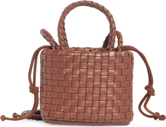 Urban Expression Mini Woven Crossbody Bag in Chocolate at Nordstrom Rack
