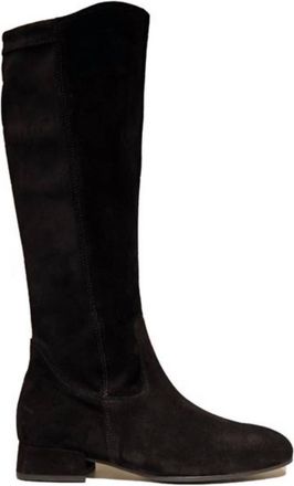 Gabor Womens Suede Tall Boots In Black Schwartz