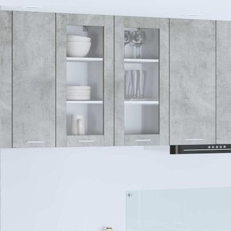 vidaXL Armadio Pensile Grigio Cemento 40 X 31 X 80 Cm Vidaxl