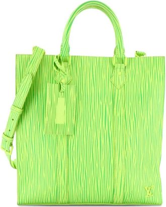 Louis Vuitton x Park Seo-Bo Sac Plat Bag Embossed XL Epi Leather shoulder bag - Groen