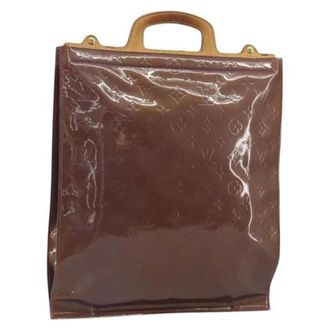 Louis Vuitton Pre-owned Vintage Patent Leather Hand Bag - Dames - Pre-owned - Paars - Maat: ONE Size Leer
