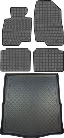 OEM Juego De Alfombrillas De Goma Para Coche Y Alfombrilla Para Maletero Para Mazda 6 Iii Sed&aacute;n Desde Enero De 2013