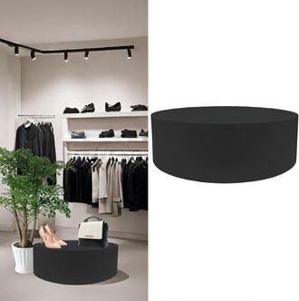 OEM Base Redonda Para Maniqu&iacute; De 60x20 Cm, Color Negro - Plataforma De Exhibici&oacute;n