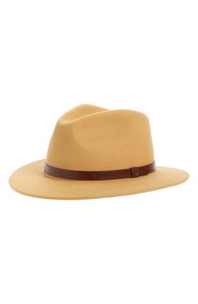 Brixton Messer Wool Fedora in Honey at Nordstrom, Size Large