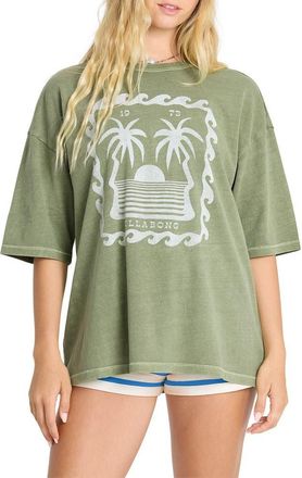 Billabong Wave Stamp Graphic T-Shirt in Army Green at Nordstrom, Size X-Large
