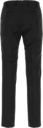Pantaloni Torino Mens Stretch Cotton Chino Black Silk Elastane