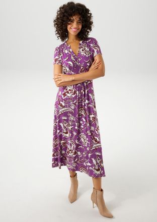 Aniston Sommerkleid mit grossflächigem Blumendruck