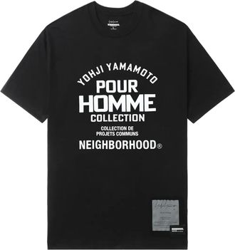 Yohji Yamamoto T-shirt con stampa YOHJI YAMAMOTO x Neighborhood - Nero