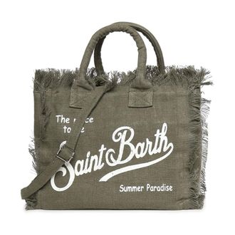 MC2 Saint Barth Tote Bags, female, Green, Size: ONE SIZE Hand Bag With Strap