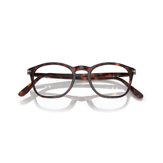Persol 0po3007v Tortoiseshell-patterned Acetate Eyeglasses with Keyhole Bridge