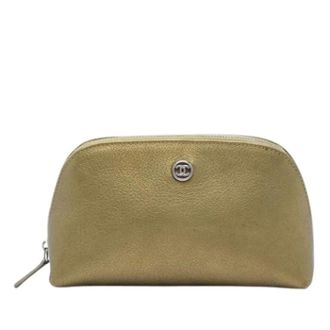 Chanel Pre-owned Pouch Bag - Dames - Pre-owned - Geel - Maat: ONE Size Zijde