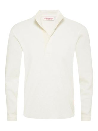 Orlebar Brown Mazari textured polo shirt - White