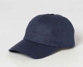 Brioni Cappello da baseball in denim con logo