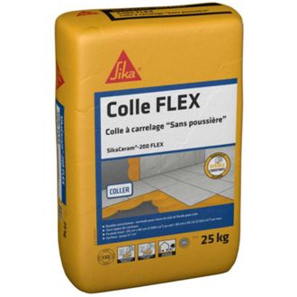 Sika Adesivo per piastrelle per interni ed esterni (C2-ET) Sika Sika Ceram Xtra - Bianco - 25kg - Blanc