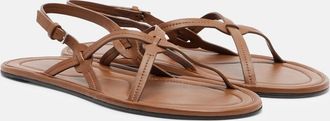 The Row Malick Strap leather sandals