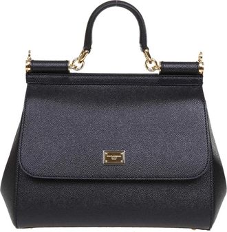 Dolce & Gabbana Sicily Handtas - Dames - Handtassen - Zwart - ONE Size - Katoen - Tassen