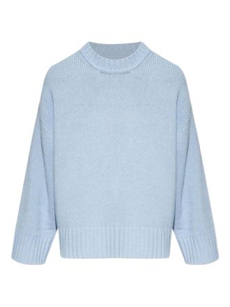Sams&oslash;e & Sams&oslash;e Sakeiku ribbed crew-neck sweater - Blue