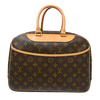 Louis Vuitton Deauville Monogram Brown Canvas Handbag (Pre-Owned)