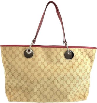 Gucci Beige Gg Canvas Tote (Authentic Pre-Loved)